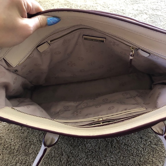 Tory Burch peach / pink tote - Picture 2 of 5